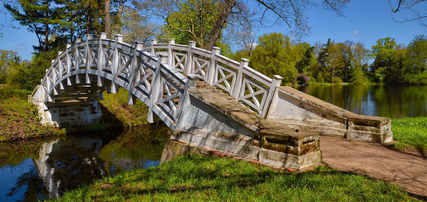 Panorama Weiße-Brücke im Wörlitzer Park
